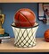 Hand Painted Ceramic Basketball Salt & Pepper Shakers, Home Décor, Gift for Him, Gift for Dad, Kitchen Décor, Game Room Decor